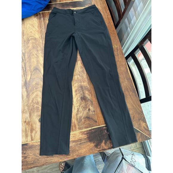 FORAY GOLF Women's Black Core Original Slim Straight Activewear Pants Size 2 - Picture 2 of 7